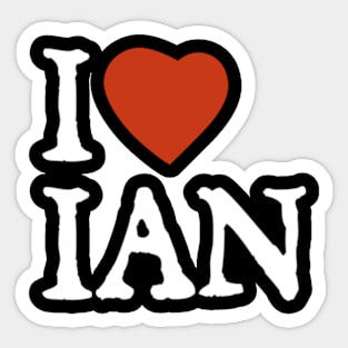 I Love Ian Sticker